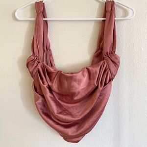 Satin Pink Corset Top